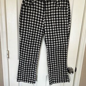 BDG Black and White Houndstooth Flare Jeans